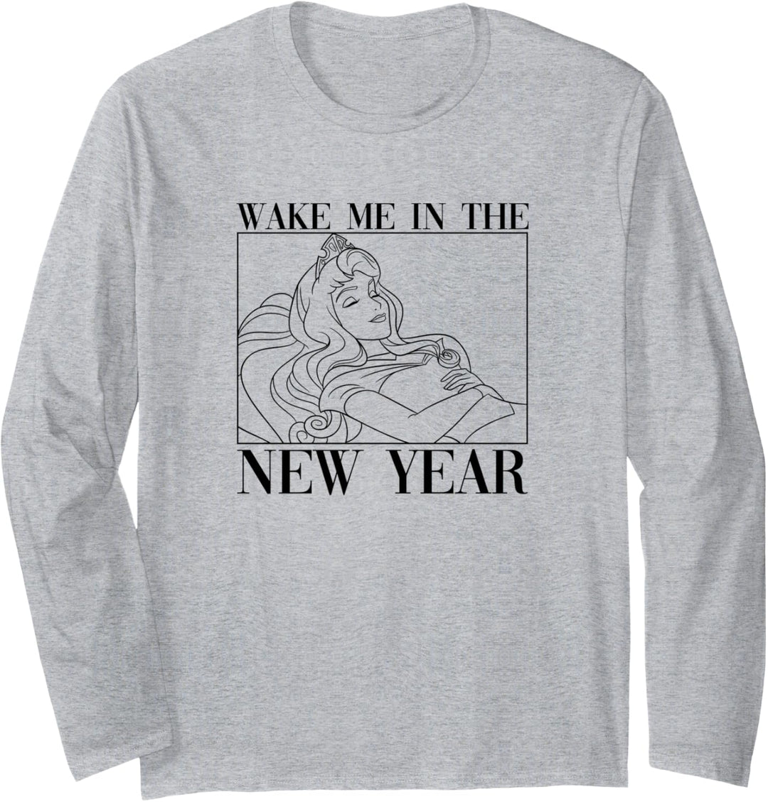 Disney Sleeping Beauty Wake Me In The New Year Langarmshirt