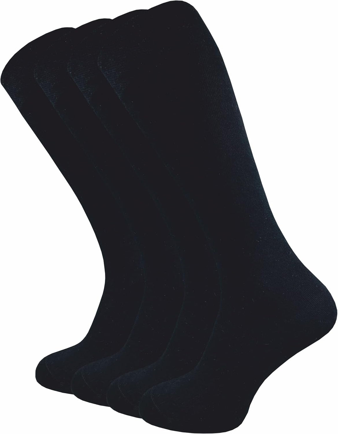 GAWILO Damen & Herren Kniestrümpfe (4 Paar) lange Socken mit Komfortbund aus 80% Baumwolle | kein Ve