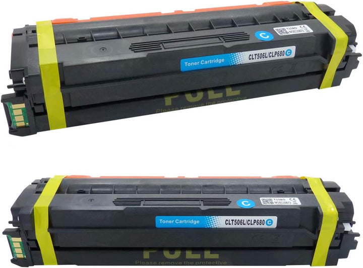 LOSMANN 1x Cyan Toner Kompatibel für Samsung CLT-506L CLT-C506L C506 für Samsung CLP-680 CLP-680DW C