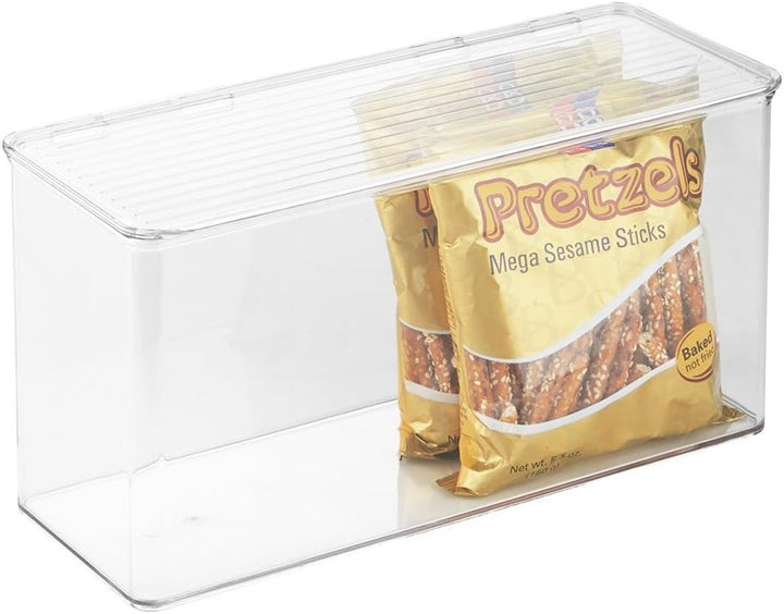 iDesign Cabinet/Kitchen Binz Aufbewahrungsbox, stapelbarer Küchen Organizer aus Kunststoff, Vorratsd