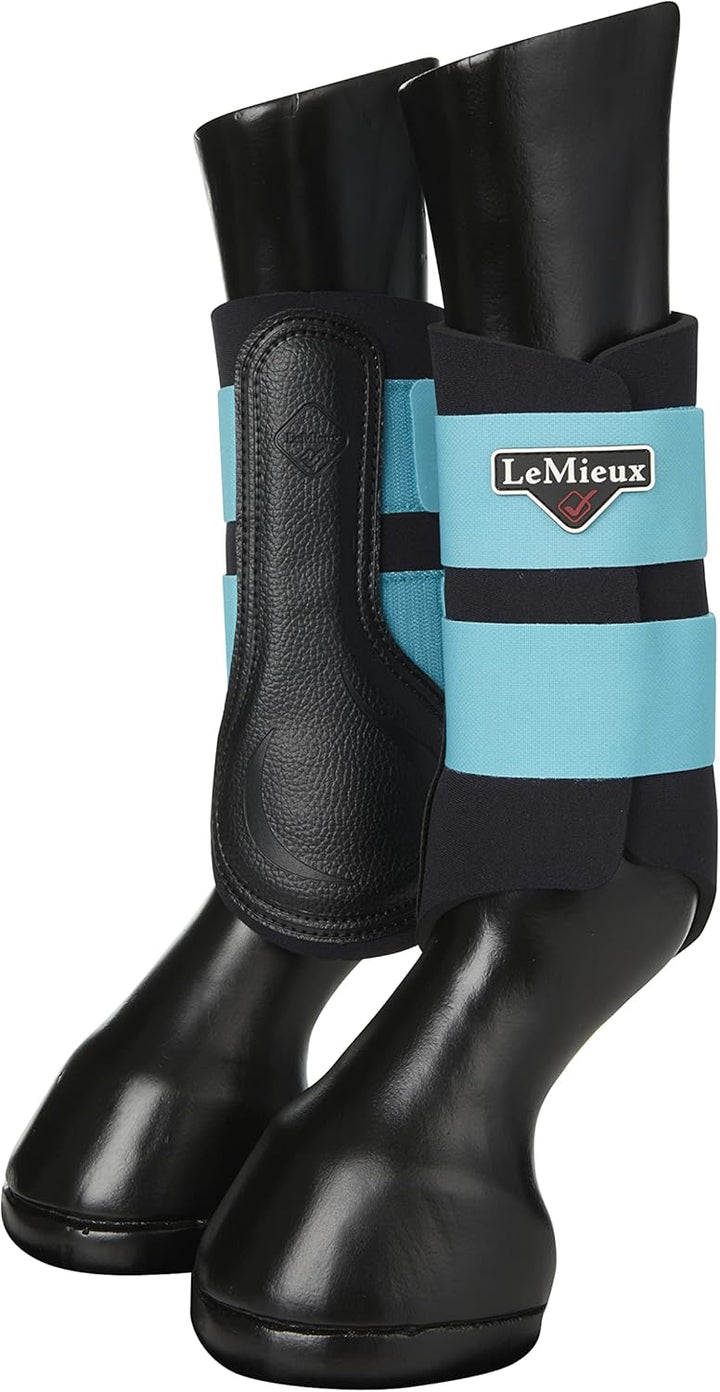 LeMieux Unisex Prosport Grafter Brushing Boots PairBürstenstiefel Large Azurblau, Large Azurblau