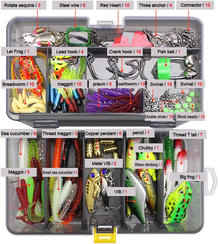 Leeko Angelköder, Spinner Angeln Set, Kunstköder Blinker Gummiköder für Hecht Forelle Zander