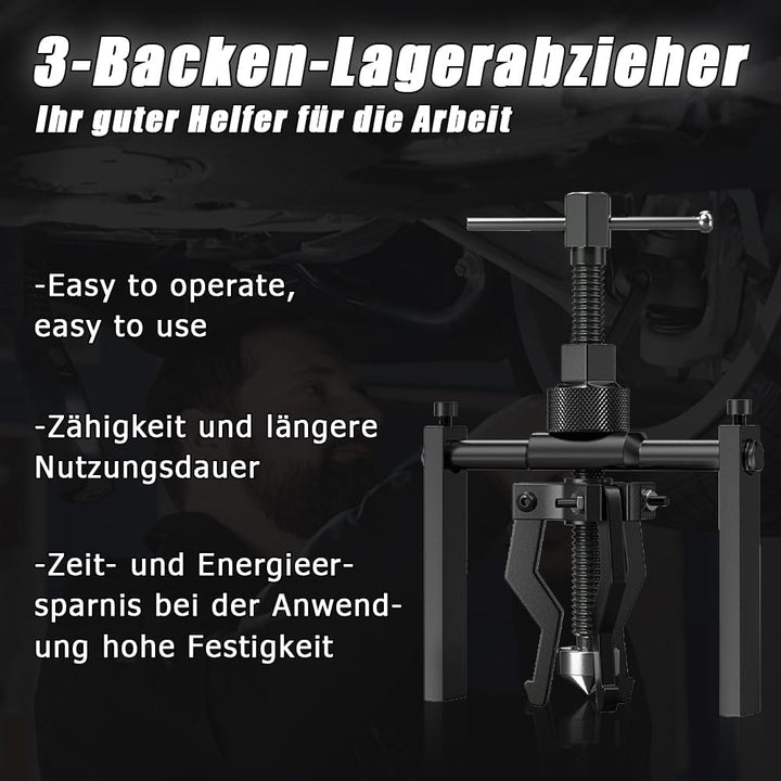 Tyafzzn Lagerabzieher, Innenlager Abzieher, Abzieher Werkzeug, Abzieher 3 Arm Werkzeug Klein, Lagera