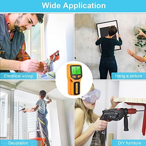 5 in 1 Stud Finder Wall Scanner LCD Display Edge Center Detector für Holz-Wechselstrom-Draht-Metalle