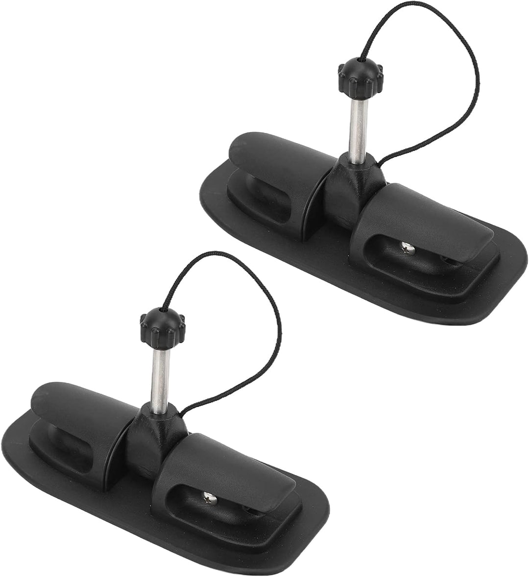 Aramox 1 Paar Ruderhalter Paddle Keeper Lock Support Schwarz Universal für Schlauchboot Kajak Kanu B