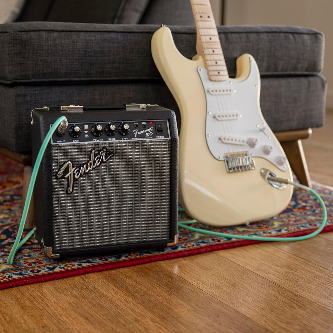 Fender Frontman 10G Combo Gitarrenverstärker – Idealer Übungsverstärker für E-Gitarre 10G Single, 10