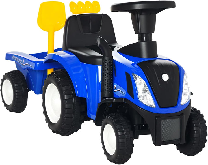 HOMCOM Kinder Rutschauto New Holland Rutscherfahrzeug Kinderauto Kinderfahrzeug Klassische Auto Lauf