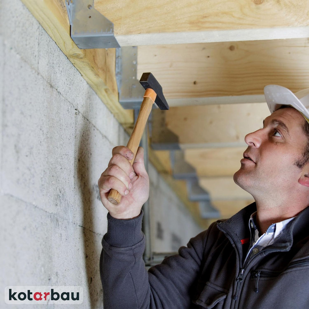 KOTARBAU® 10er Set Balkenschuh Typ A 60 mm Holzbalkenverbinder Balkenverbinder Verbinder für Baukons