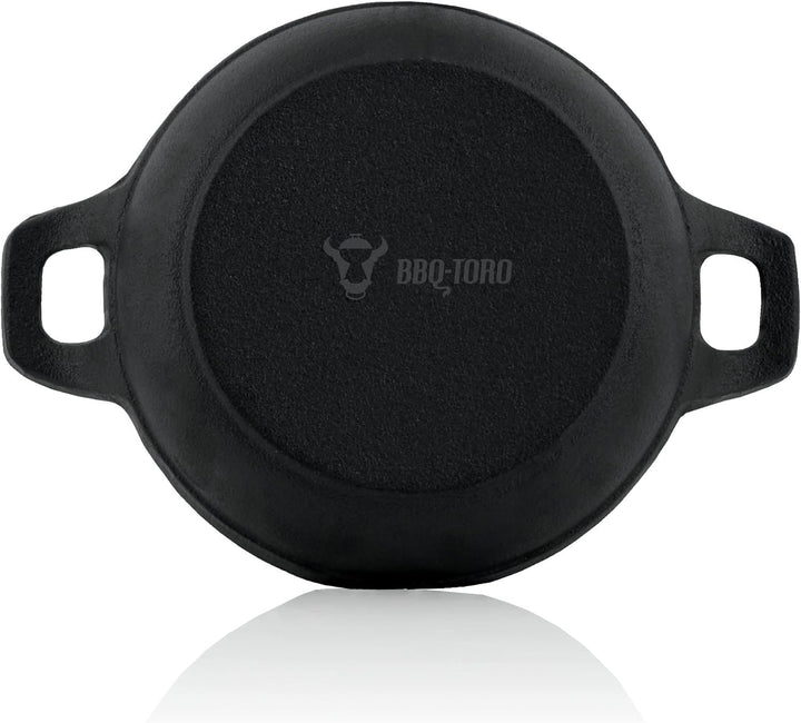 BBQ-Toro Gusseisen Grillpfännchen (6-er Set) | Ø 13 cm | bereits eingebrannt - preseasoned | Gusseis