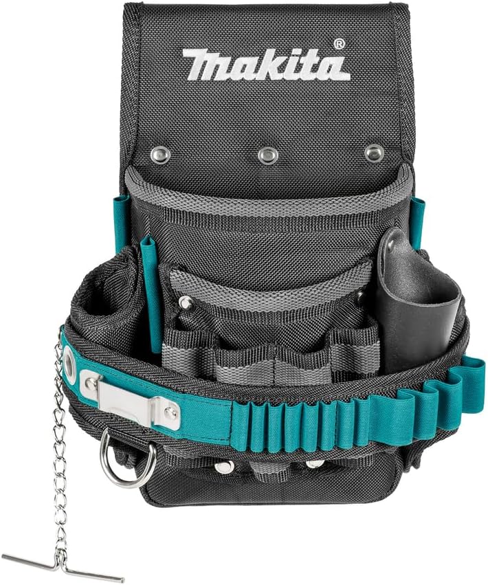 Makita E-15241 Elektriker Werkzeugtasche, für die Befestigung am Gürtel, bietet viel Platz für Handw
