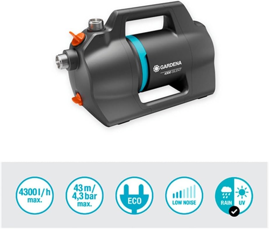 GARDENA 4300 Silent Gartenpumpe 4300 l/h 43m