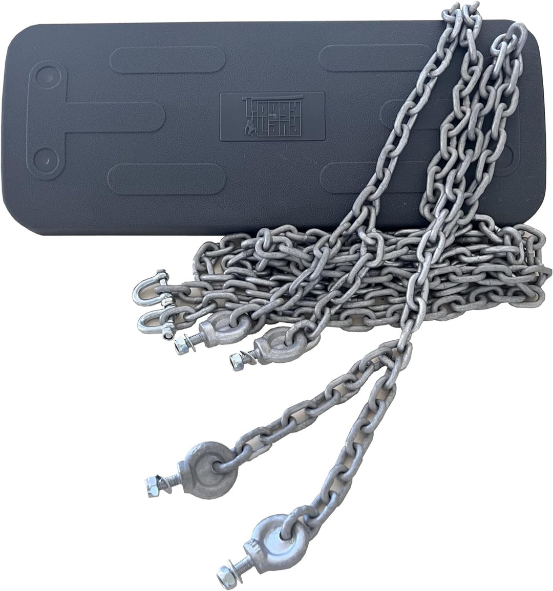 Schaukelsitz aus Gummi mit 2.50m Kette Grau