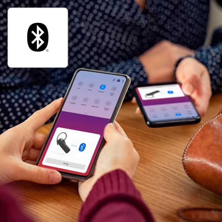 Hama Mono Bluetooth Headset (Multipoint, für zwei Geräte, Sprachsteuerung, Berührungssteuerung, Head