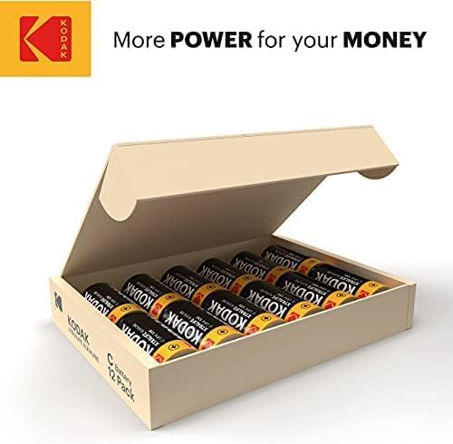 Kodak | Typ C Batterien | C Zellen LR14 Batterie | 12 Stück | Alkalibatterie | 1,5 V
