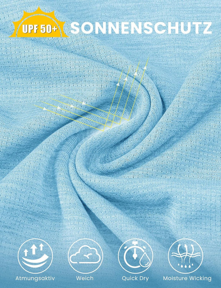 donhobo Damen Sport Shirt Langarm Laufshirt Pullover Sweatshirts Fitness Hoodies Running Yoga Tops m