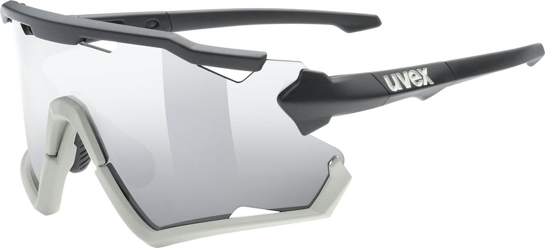 uvex Unisex Sportstyle 228 Sportbrille (1er Pack) Einheitsgrösse black sand mat/silver, Einheitsgrös