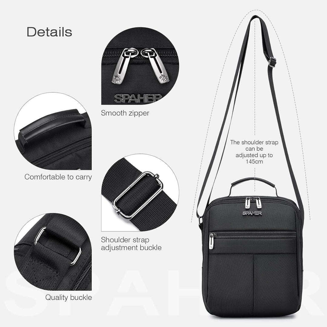 SPAHER Herren Handtaschen Zum Umhängen Umhangetasche Mann Schultertasche Männer Herrentasche Zum Umh