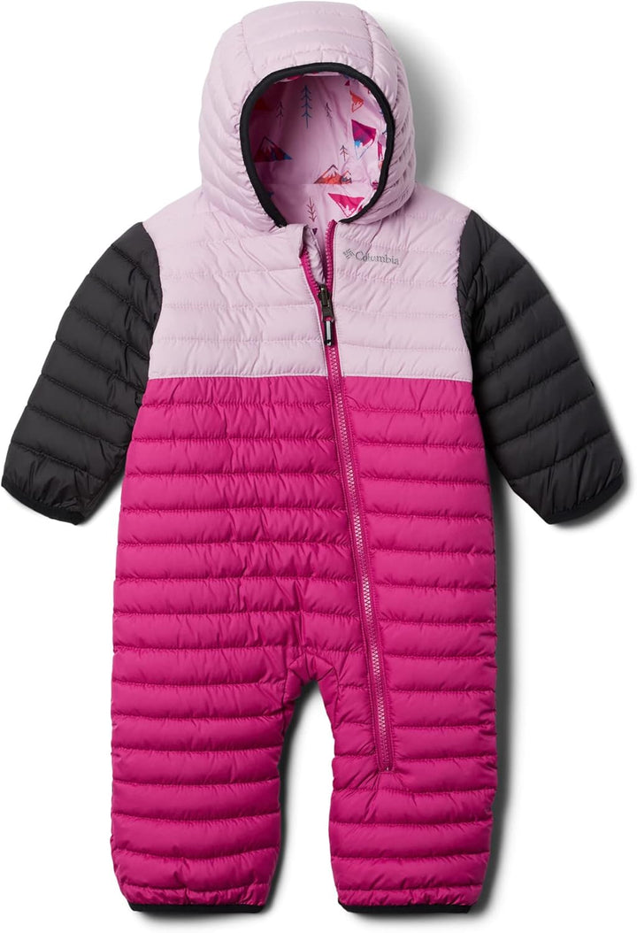 Columbia Unisex Kinder Powder Lite Reversible Bunting Schneeanzug 6/12 Wild Fuchsia, Aura, Shark, 6/