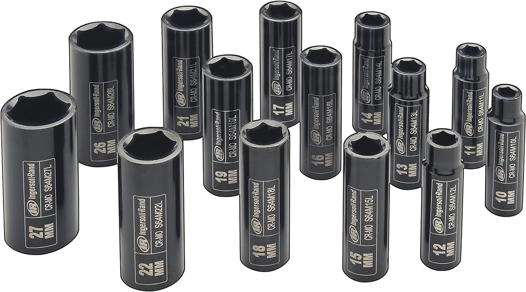 Ingersoll Rand 1/2"-Antrieb metrischer Universal-Steckschlüsselsatz SK4M7UN (7 Stück: 13, 14, 15, 17