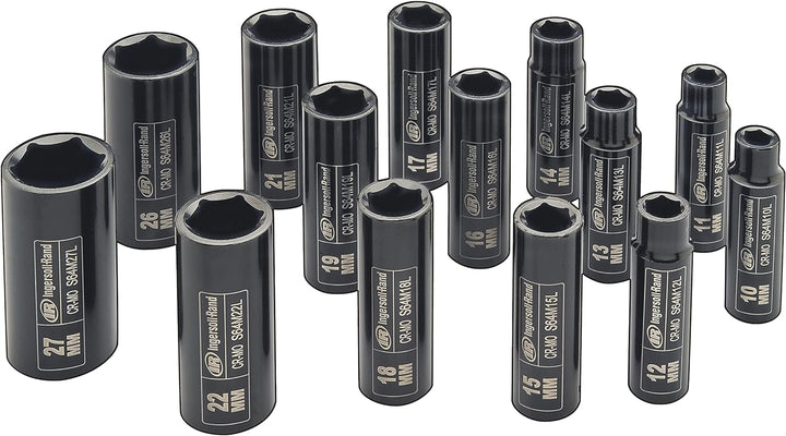 Ingersoll Rand 1/2"-Antrieb metrischer Universal-Steckschlüsselsatz SK4M7UN (7 Stück: 13, 14, 15, 17