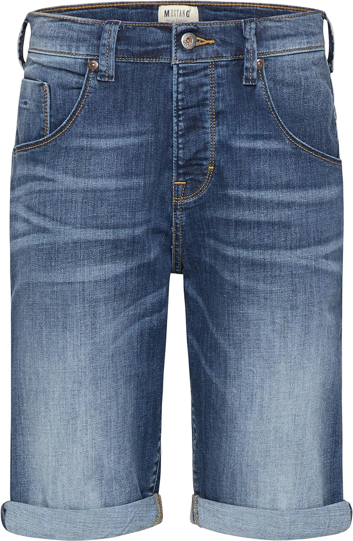 MUSTANG Herren Regular Fit Denim Bermuda Jeans