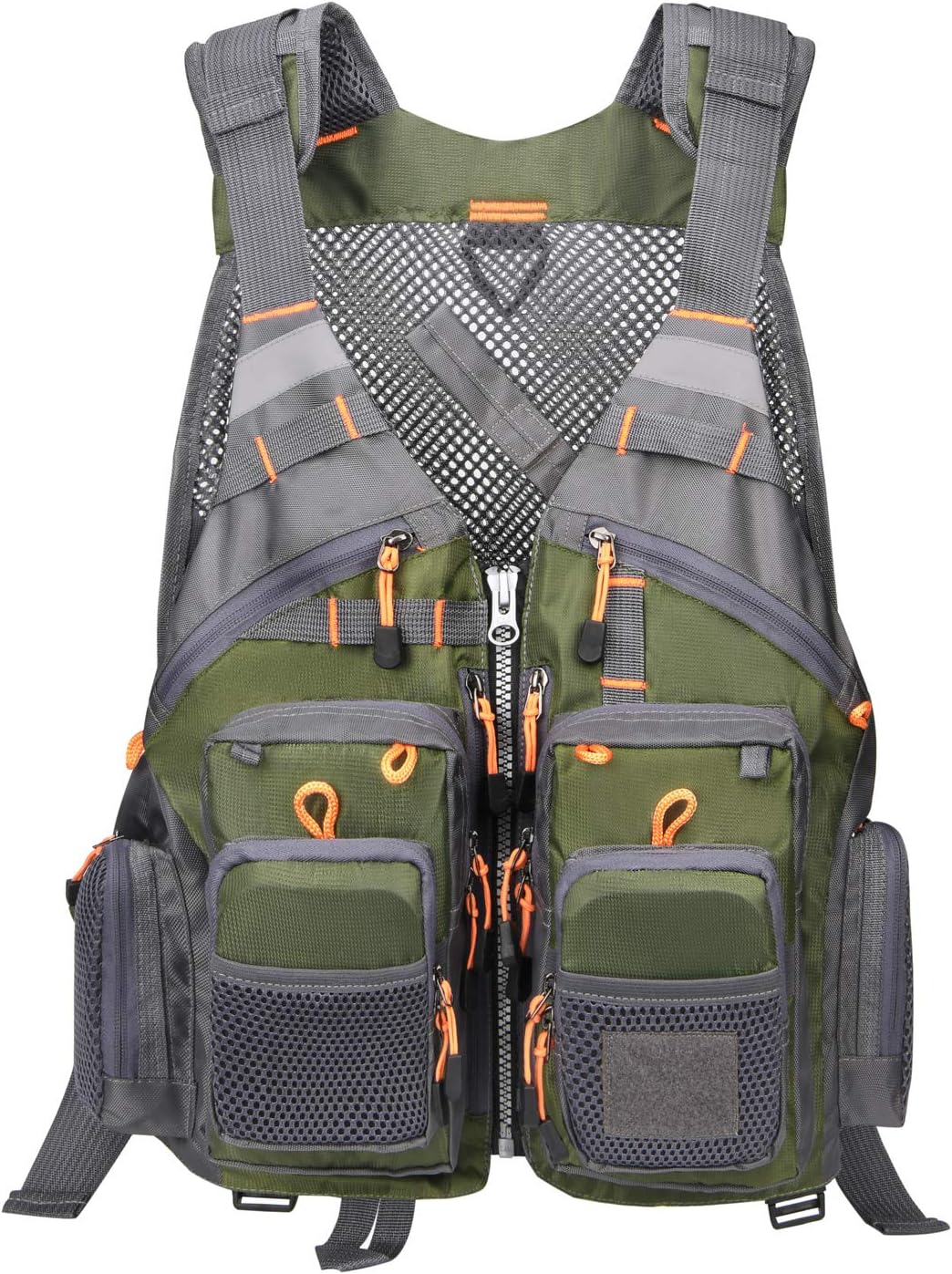 Gonex Angel Weste Herren verstellbare Arbeitsweste mit Mehreren Taschen für Angeln Fliegenfischen Ou