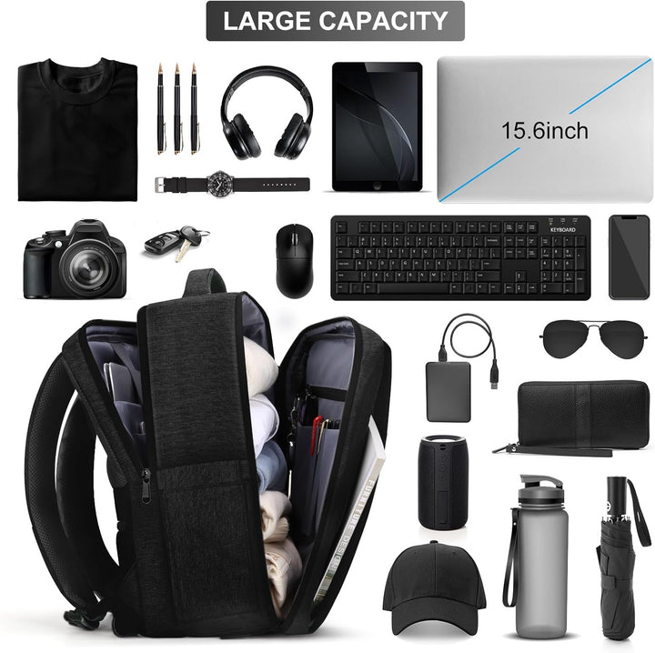 HOMIEE Handgepäck Rucksack Herren, Laptop Rucksack 15,6 Zoll Reiserucksack Travel Backpack Business