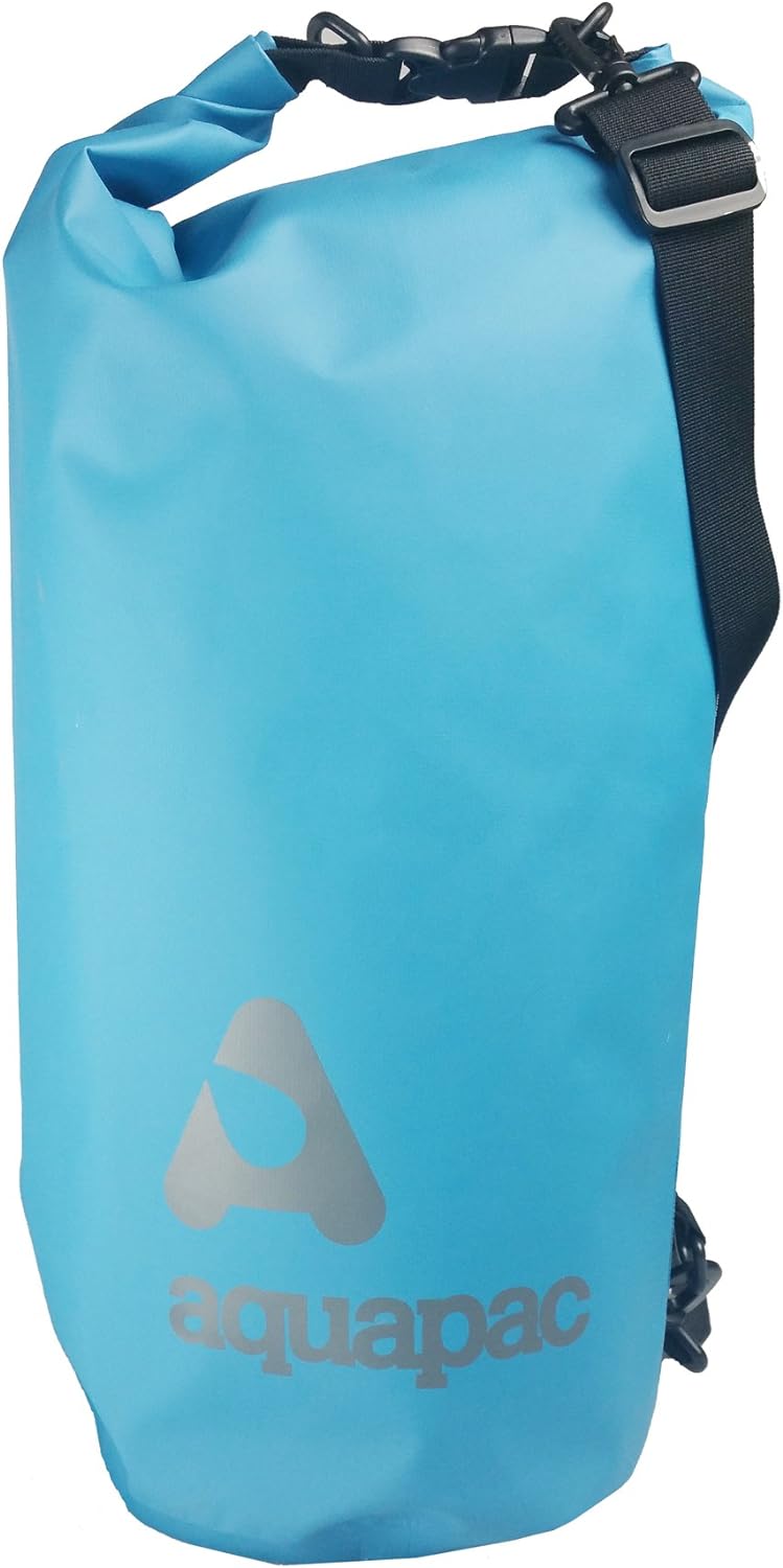 AQUAPAC Wasserdichter Trockenbeutel TrailProof Drybag 25l, Cyan blau, 50 x 24 x 3 cm, 25 Liter, 736