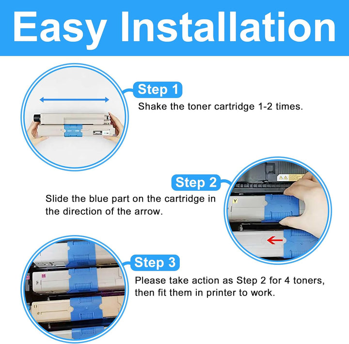 LCL Kompatibel Toner C332dnw C332dn c332 MC363dnw MC363dn MC363 46508716 46508712 46508711 46508710