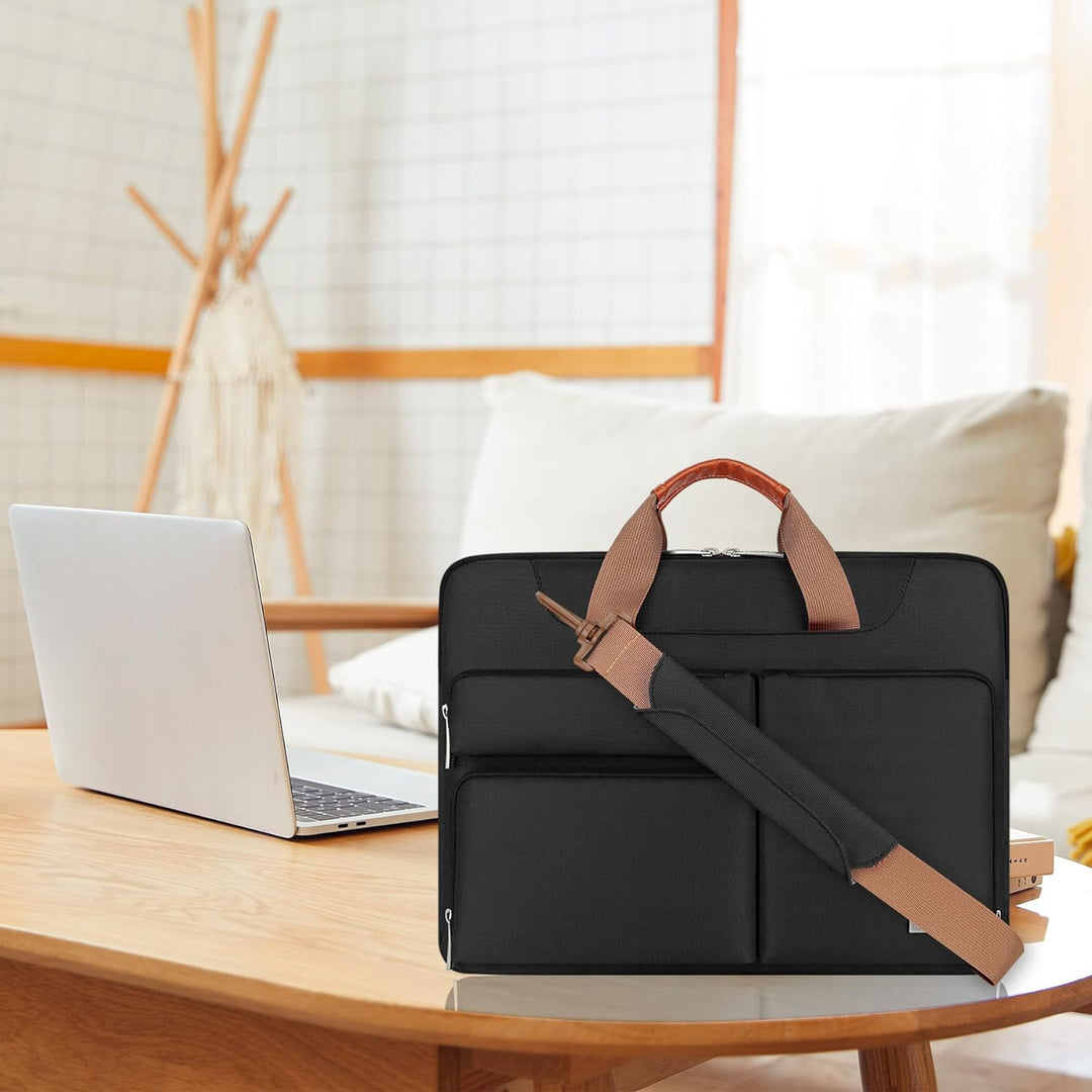 Lacdo 360° Rundumschutz Laptop Schultertasche Hülle für 13 Zoll Neu MacBook Pro M2/M1 2022-2012, 13