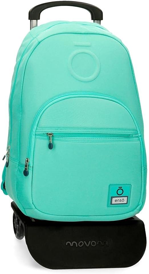 Enso Basic Rucksack mit Trolley Grün 32x46x15 cms Polyester für 15,6"-Laptop 22.1L Türkis Rucksack +
