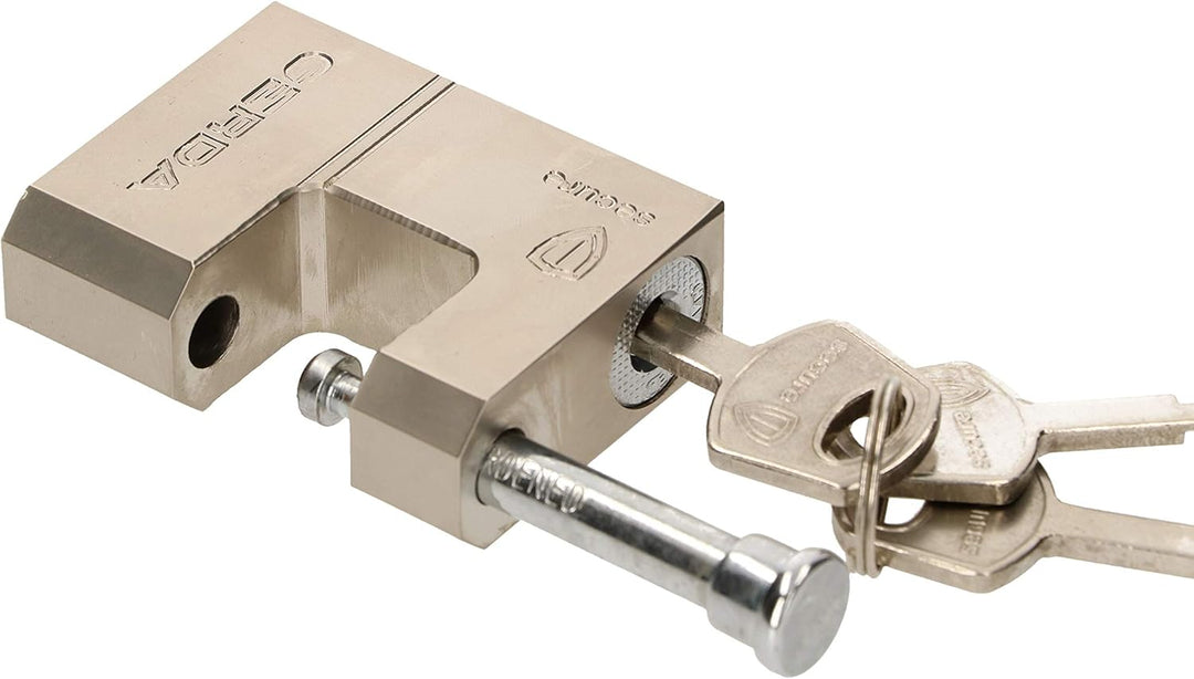 KOTARBAU® Verstärktes Messing-Vorhangschloss 60 mm Monoblock Vorhängeschloss mit Bolzen Einbruchsich