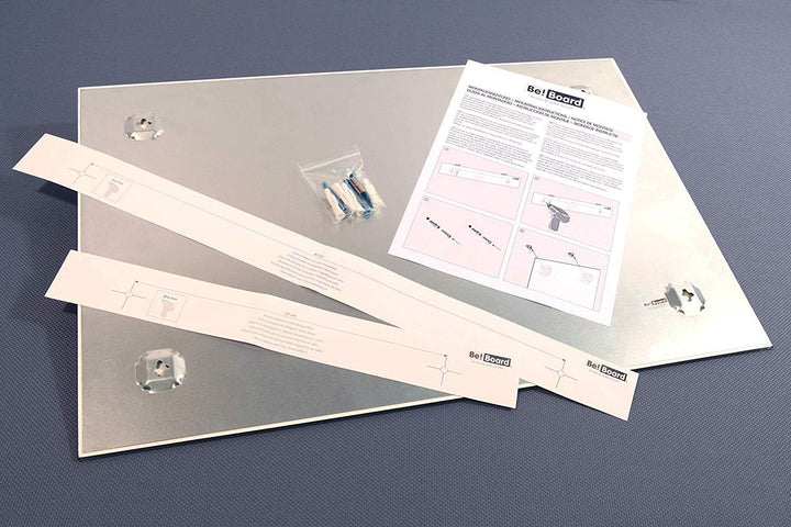 Be!Board B1207 Glas-Magnettafel blau, 60 x 40 cm, Memoboard magnetisch blau 60 x 40 cm, blau 60 x 40