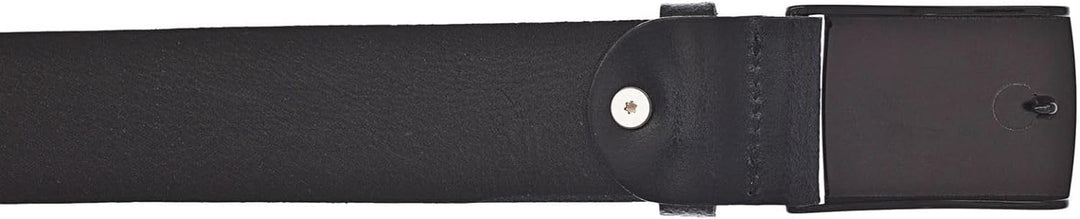 MUSTANG Herren Ledergürtel MG2102L15 40mm Gürtelbreite Braun Schwarz 80-115cm W85 Schwarz (791), W85