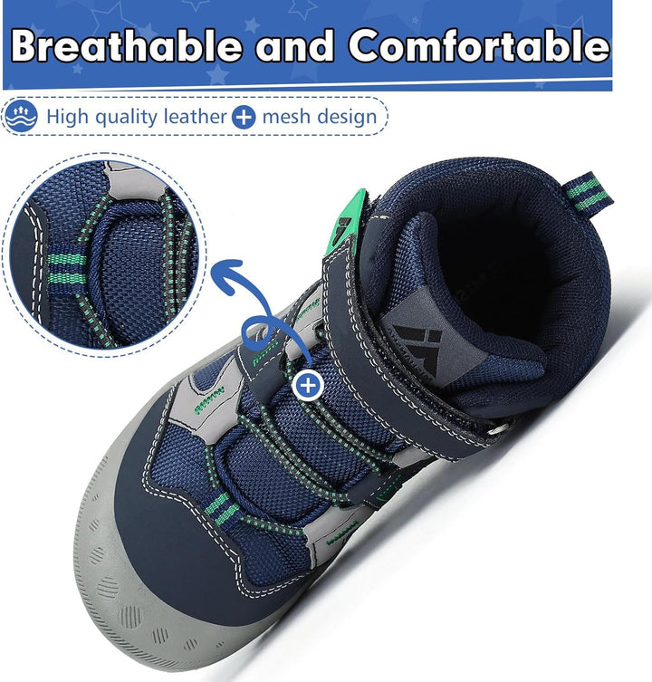 Mishansha Kinder Wanderschuhe rutschfest Trekkingschuhe Jungen Atmungsaktiv Outdoor Walkingschuhe Gr