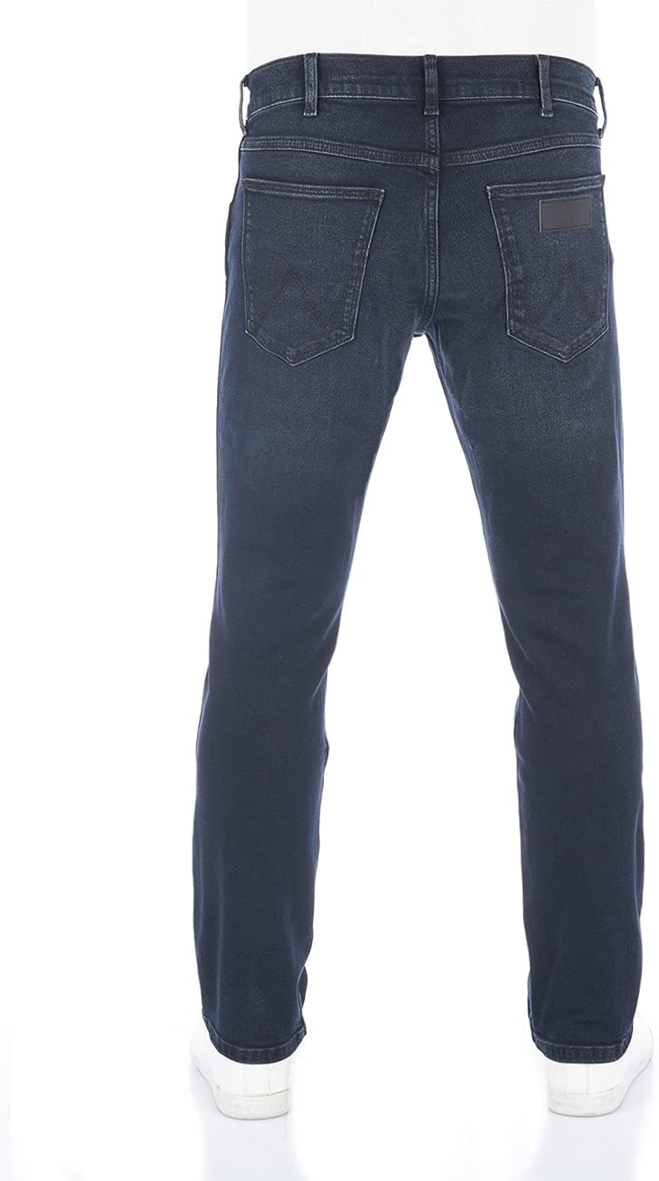 Wrangler Herren Jeans Greensboro Regular Fit Herrenhose Straight Blau W30 - W42 31W / 34L Smoke Blue