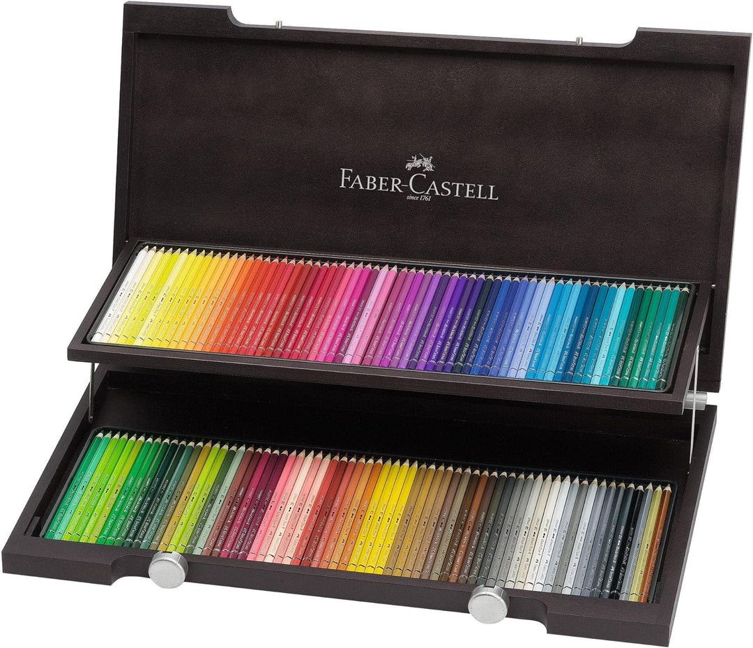 Faber-Castell 117513 - Aquarellstifte Albrecht Dürer, 120 Buntstifte im Holzkoffer 120 Stück (1er Pa