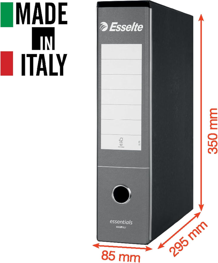 Esselte Business-Ordner mit Hebelmechanik und Aufbewahrungsschachtel Formato Protocollo grün 6 grün