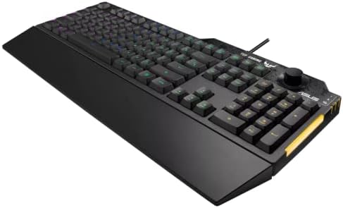 ASUS Tastatur K1 Gaming Keyboard französisches Layout 90MP01X0-BKFA00, Schwarz