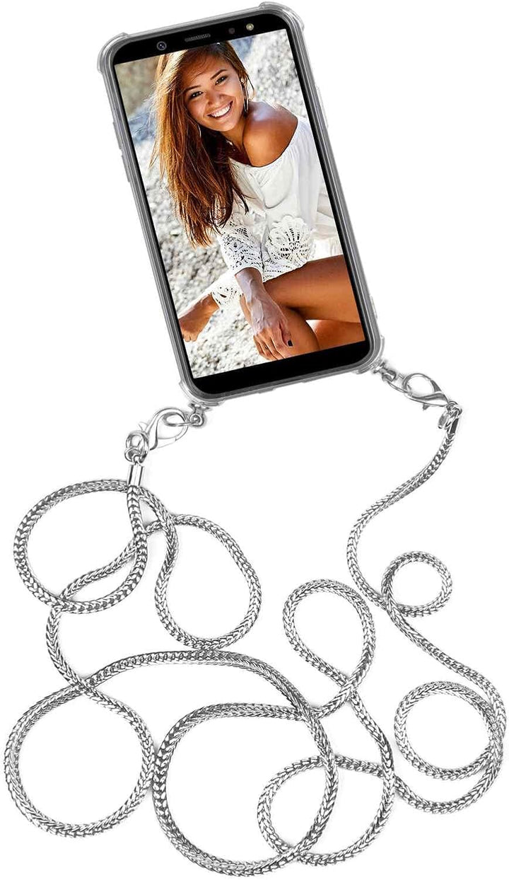 ONEFLOW Handykette abnehmbar kompatibel mit Huawei P smart 2019 - Hülle mit Band, Handyhülle mit Ket