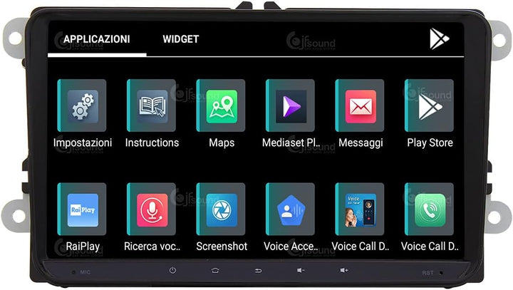 Costum fit Autoradio für Volkswagen Android GPS Bluetooth WiFi Dab USB Full HD Touchscreen Display 9