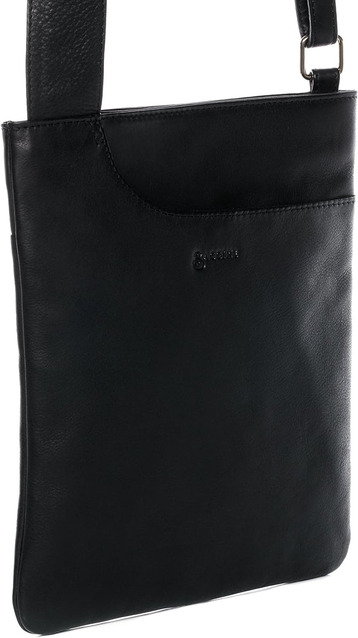 BACCINI Umhängetasche flach ELI aus Nappa-Leder I Crossbody bag klein für Damen I Schultertasche sch