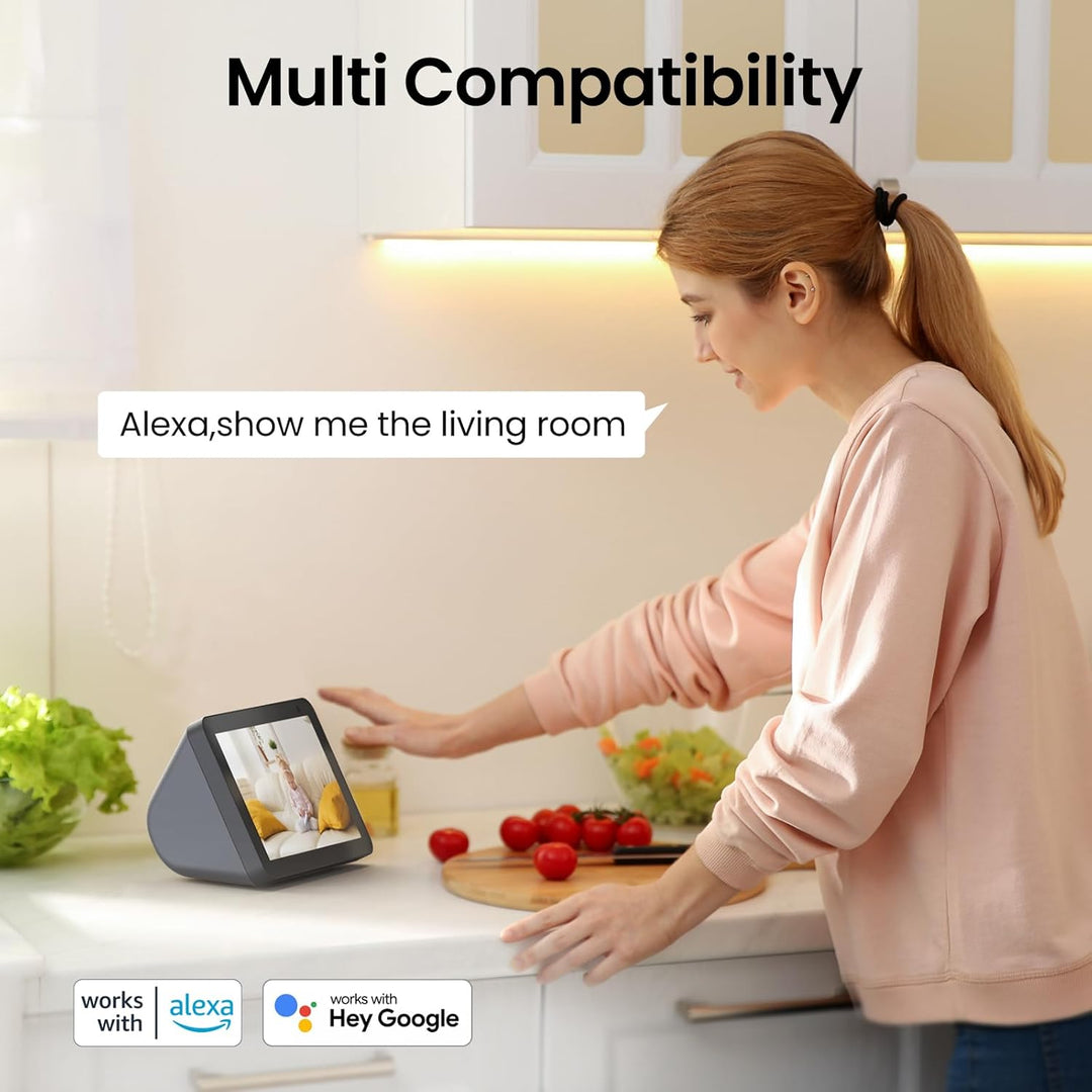 Cinnado Babyphone mit Kamera Überwachung Innen - 2K 360 Grad WLAN Kamera für Baby/Haustier, WiFi IP