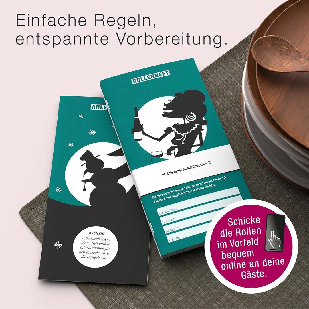 CULINARIO MORTALE® – Krimidinner für Zuhause 4 bis 6 Personen - Advent, Advent, EIN Grablicht brennt