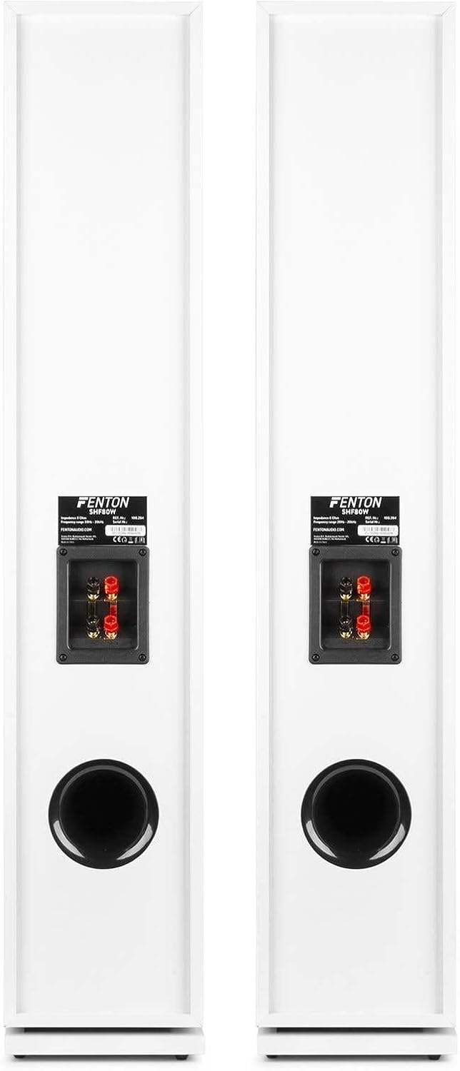 Fenton SHF80W HiFi-Lautsprecher 500 Watt - stylisches 3-Wege-High-End-Lautsprecherset - 3 Tieftöner