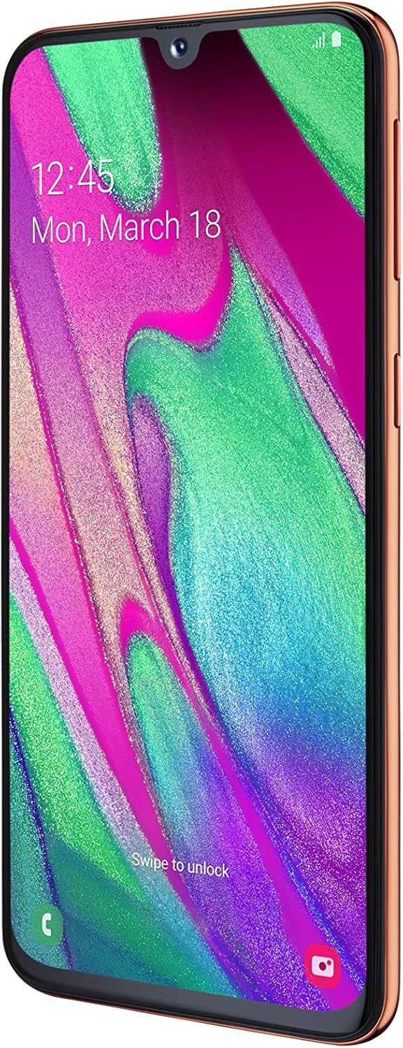 Samsung Galaxy A40 Smartphone (15.0cm (5.9 Zoll) 64GB interner Speicher, 4GB RAM, Dual SIM, coral) -