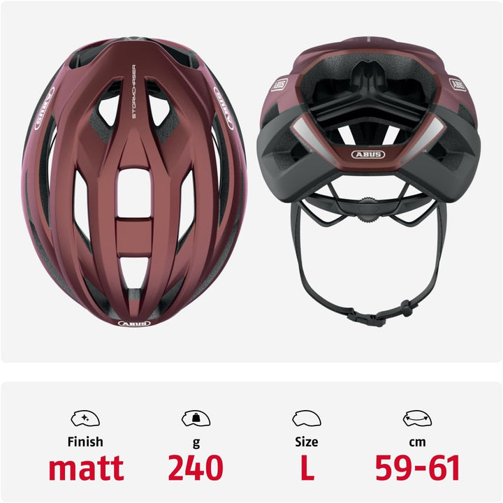 ABUS Rennradhelm StormChaser - Leichter und komfortabler Fahrradhelm für professionellen Radsport fü