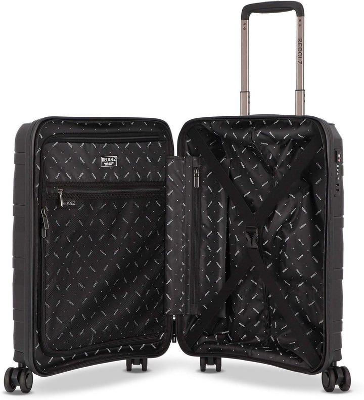 REDOLZ Hartschalen Kabinen-Koffer | Kleiner Trolley 40 x 20 x 55 cm aus hochwertigem, leichtem Polyp