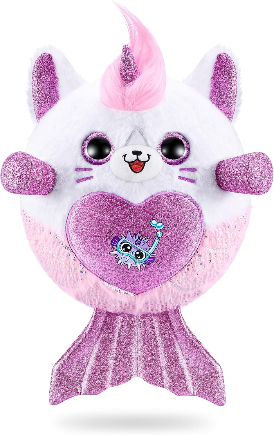 Rainbocorns Mermaidcorn Surprise Serie 7, Meribella Kätzchen, von ZURU, 28 cm Plüschtier, Meerjungfr