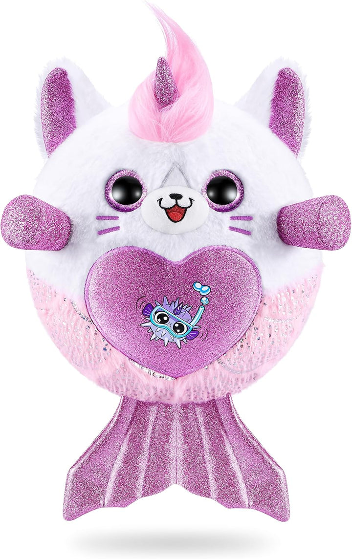Rainbocorns Mermaidcorn Surprise Serie 7, Meribella Kätzchen, von ZURU, 28 cm Plüschtier, Meerjungfr